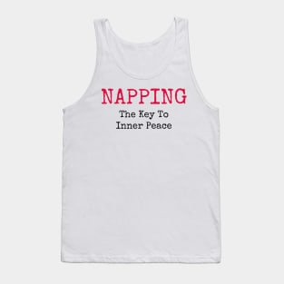 Nap O'Clock: Napping: The Key To Inner Peace' Humor Tee Tank Top